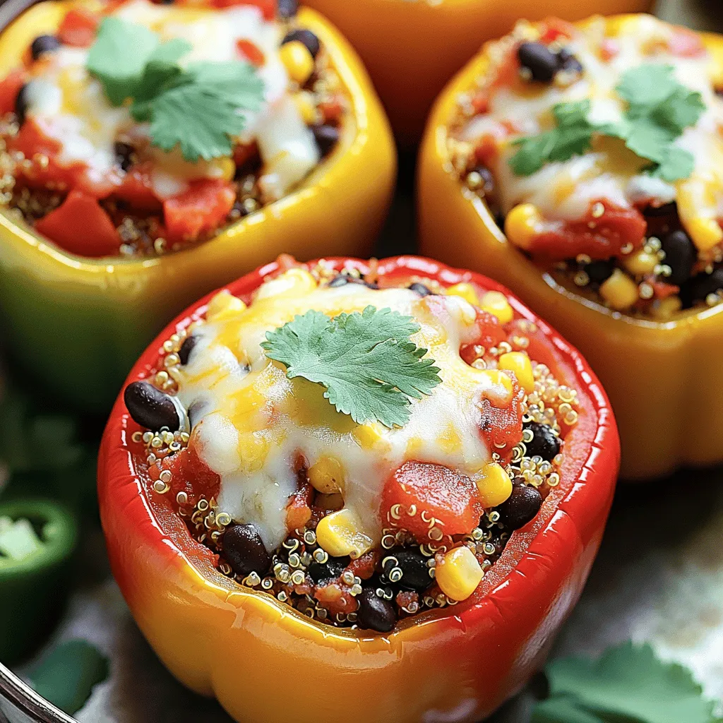 Stuffed Bell Peppers with Quinoa Healthy Dish