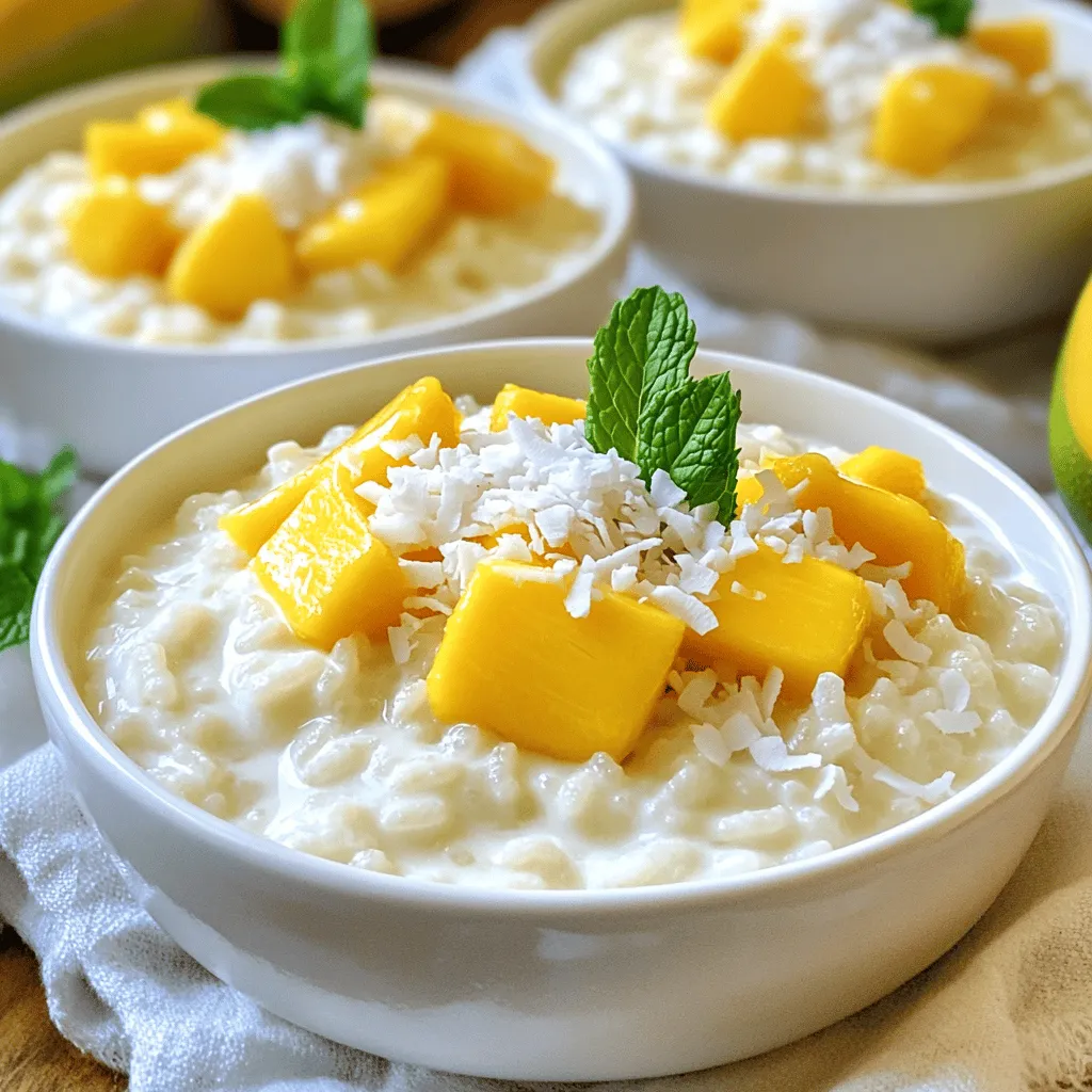 Coconut Milk Rice Pudding Rich and Creamy Delight