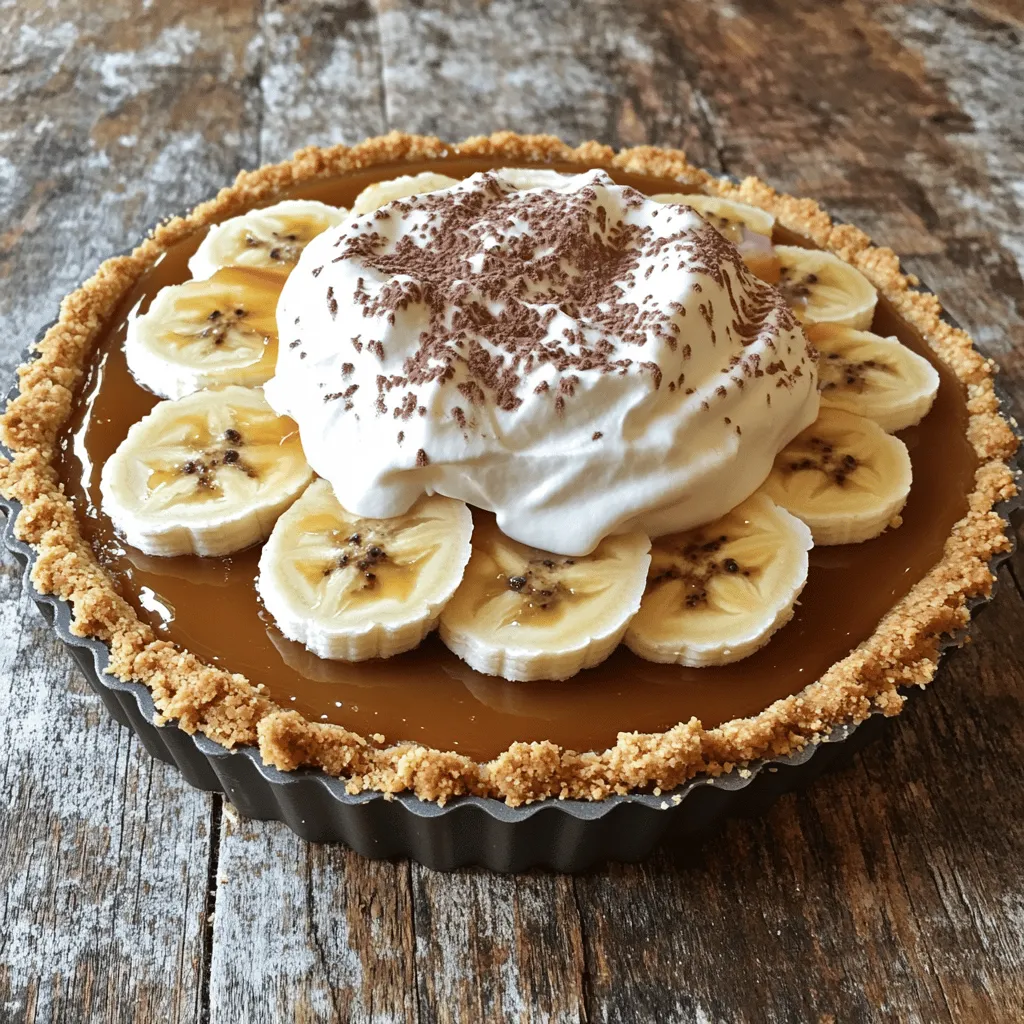 To make an Easy Banoffee Pie, you need simple and tasty ingredients. Here’s what you will need: