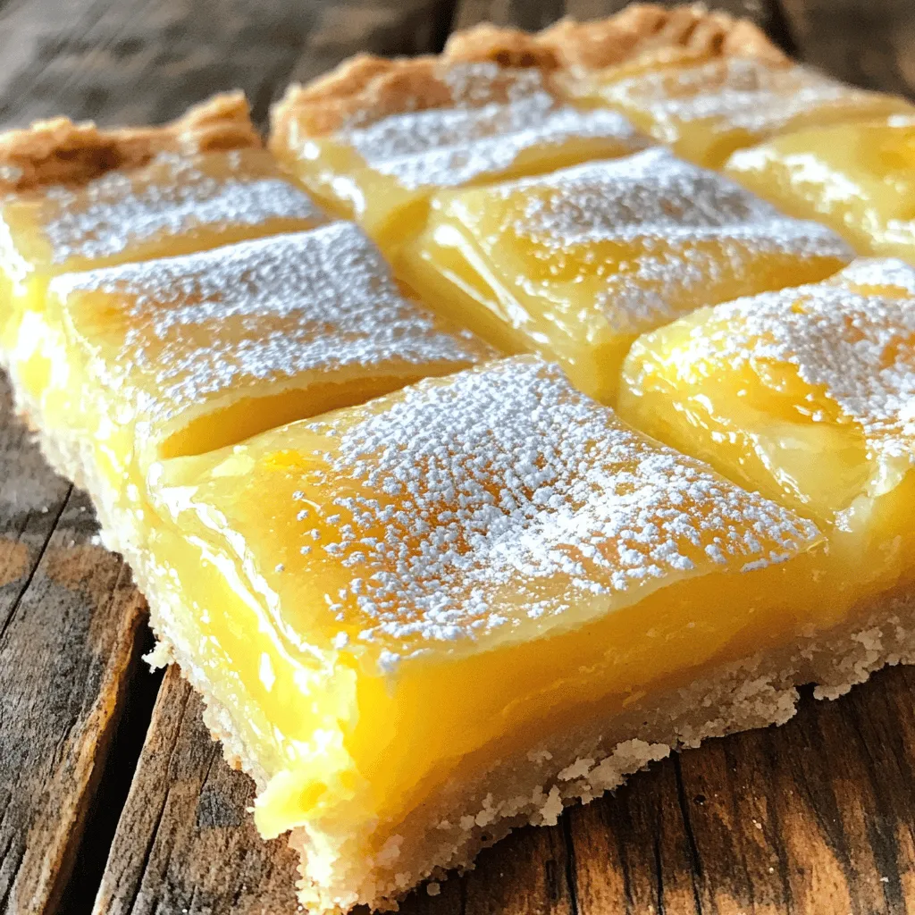 Classic Lemon Bars Tasty and Simple Dessert Recipe