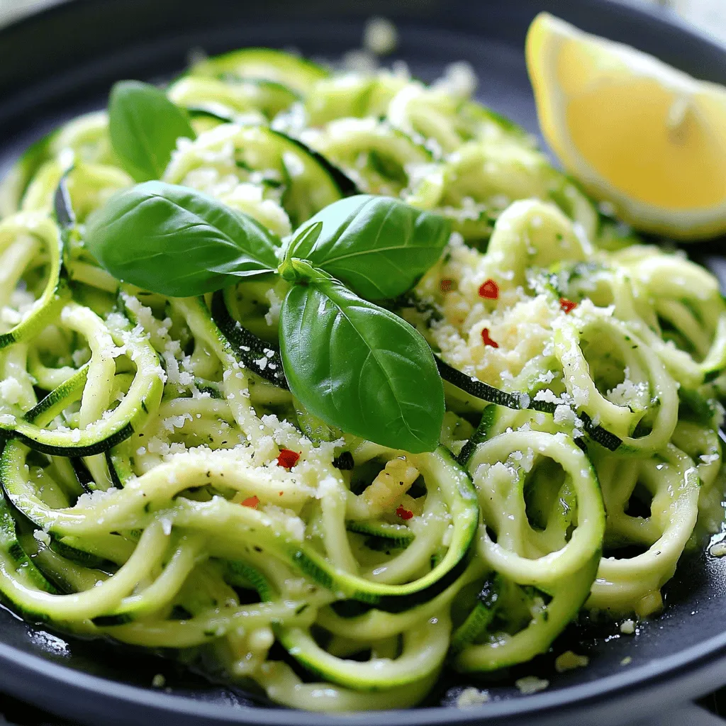 Garlic Butter Zucchini Noodles Tasty and Easy Recipe