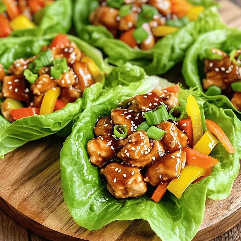 Teriyaki Chicken Lettuce Wraps Flavorful and Fresh Meal