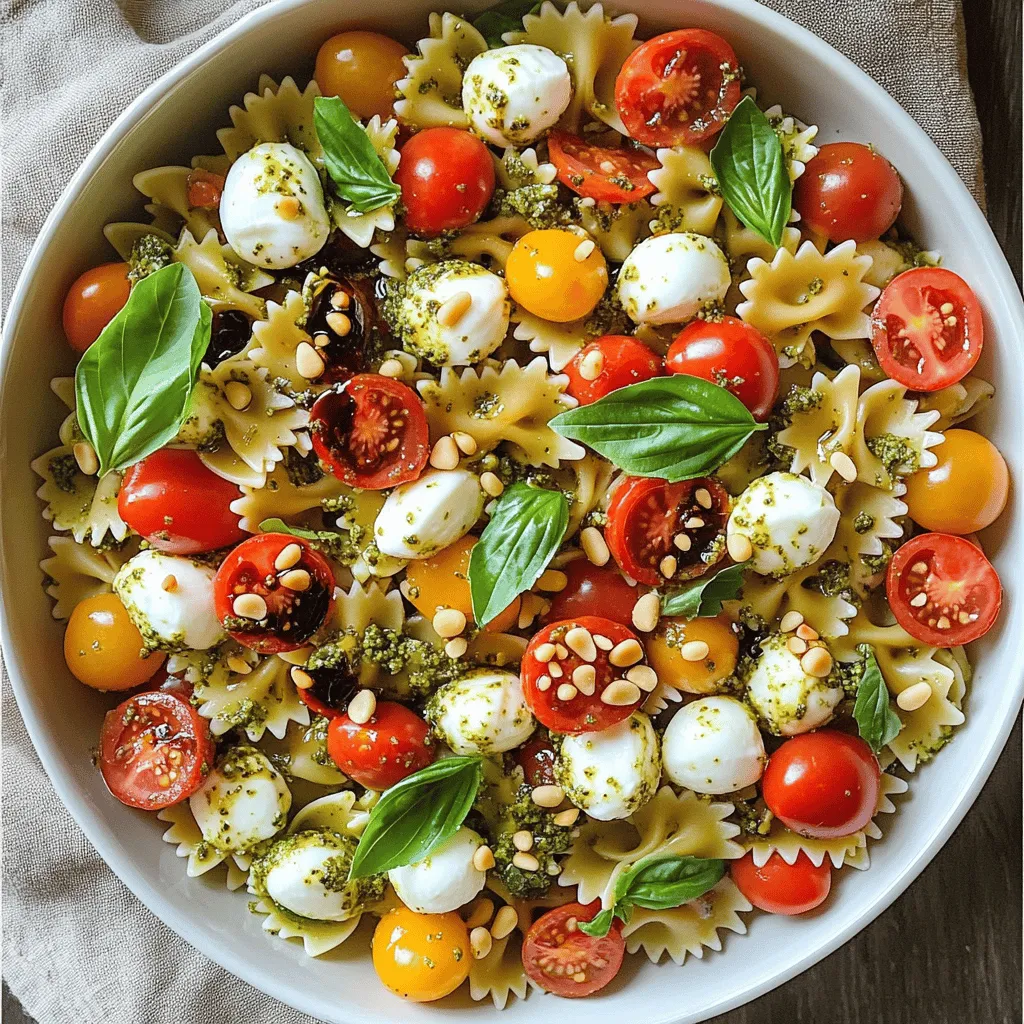 Pesto Caprese Pasta Salad Fresh and Flavorful Delight