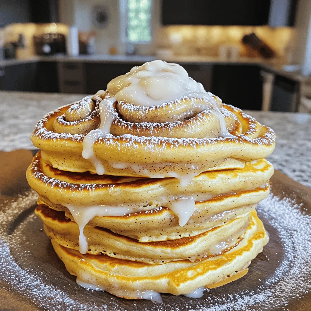 Fluffy Cinnamon Roll Pancakes Delightful and Easy Recipe