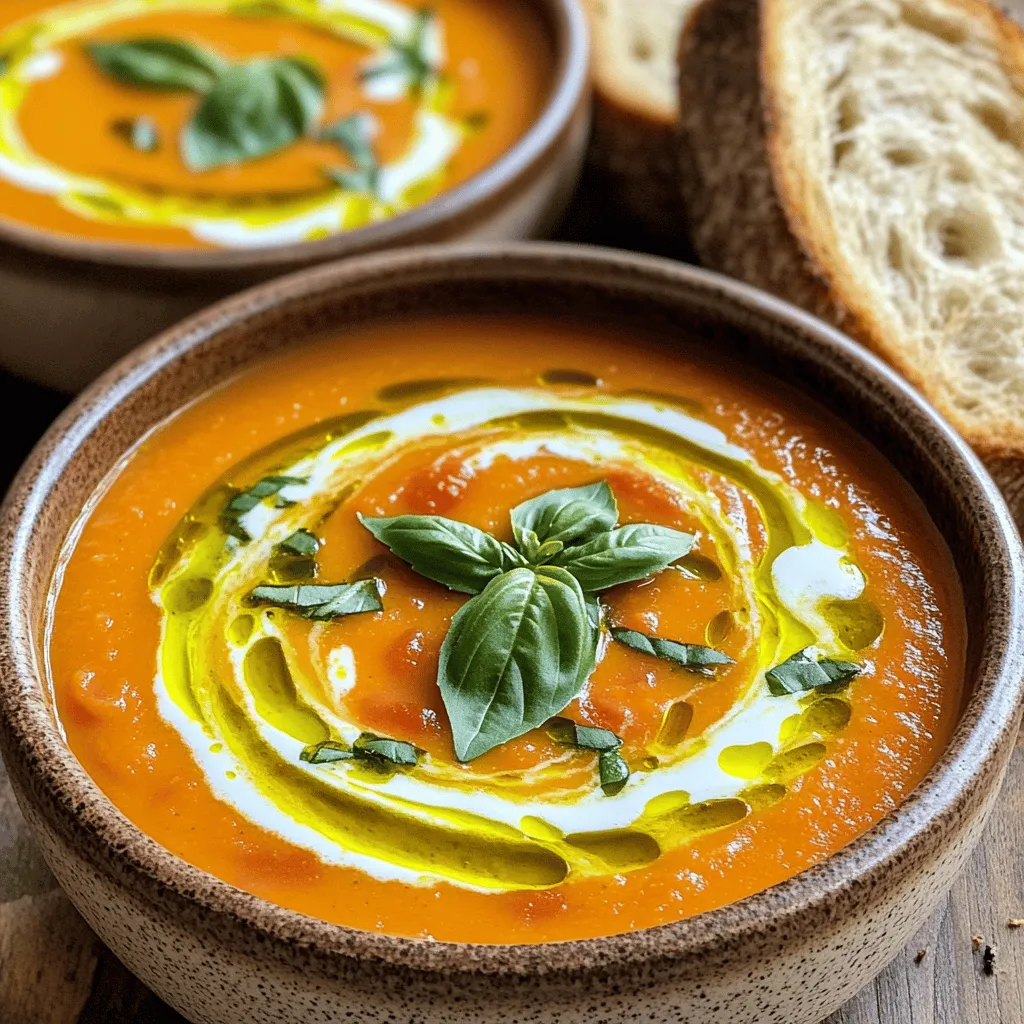 Homemade Tomato Basil Soup Flavorful and Simple Recipe