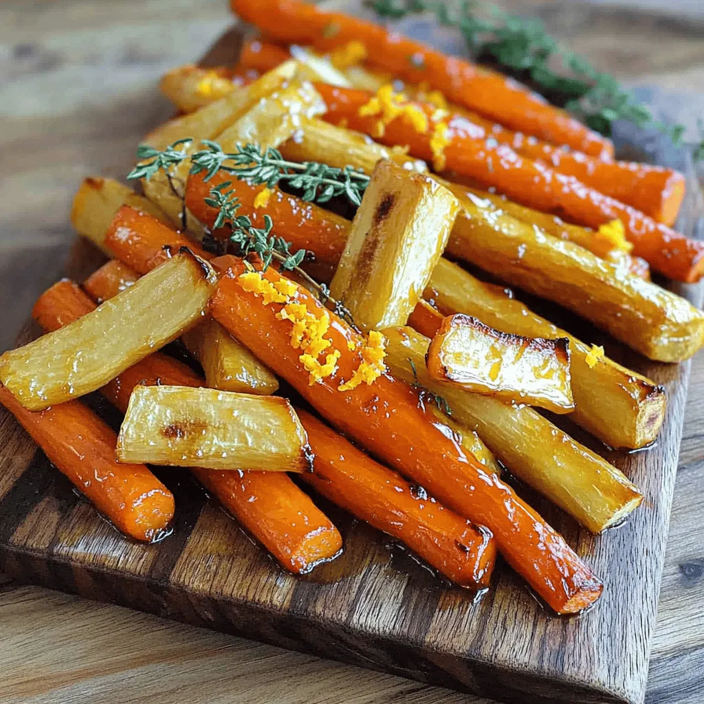 Honey Roasted Carrots and Parsnips Tasty Side Dish