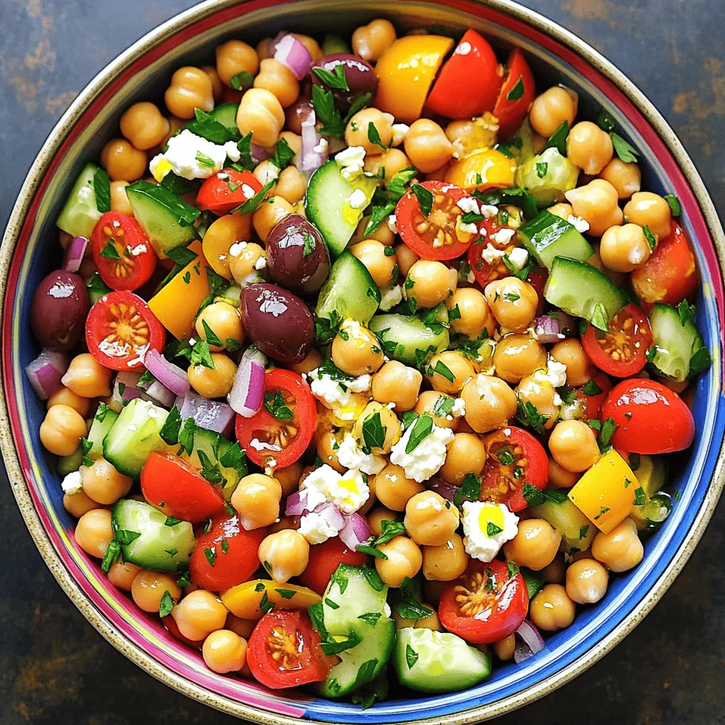 Mediterranean Chickpea Salad Fresh and Flavorful Dish