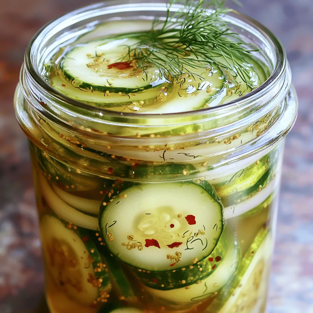 Sweet and Tangy Refrigerator Pickles Flavor Explosion