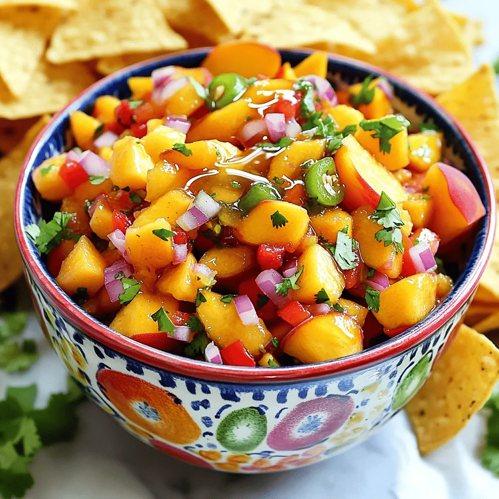 Fresh Peach Salsa zesty and vibrant summer dip