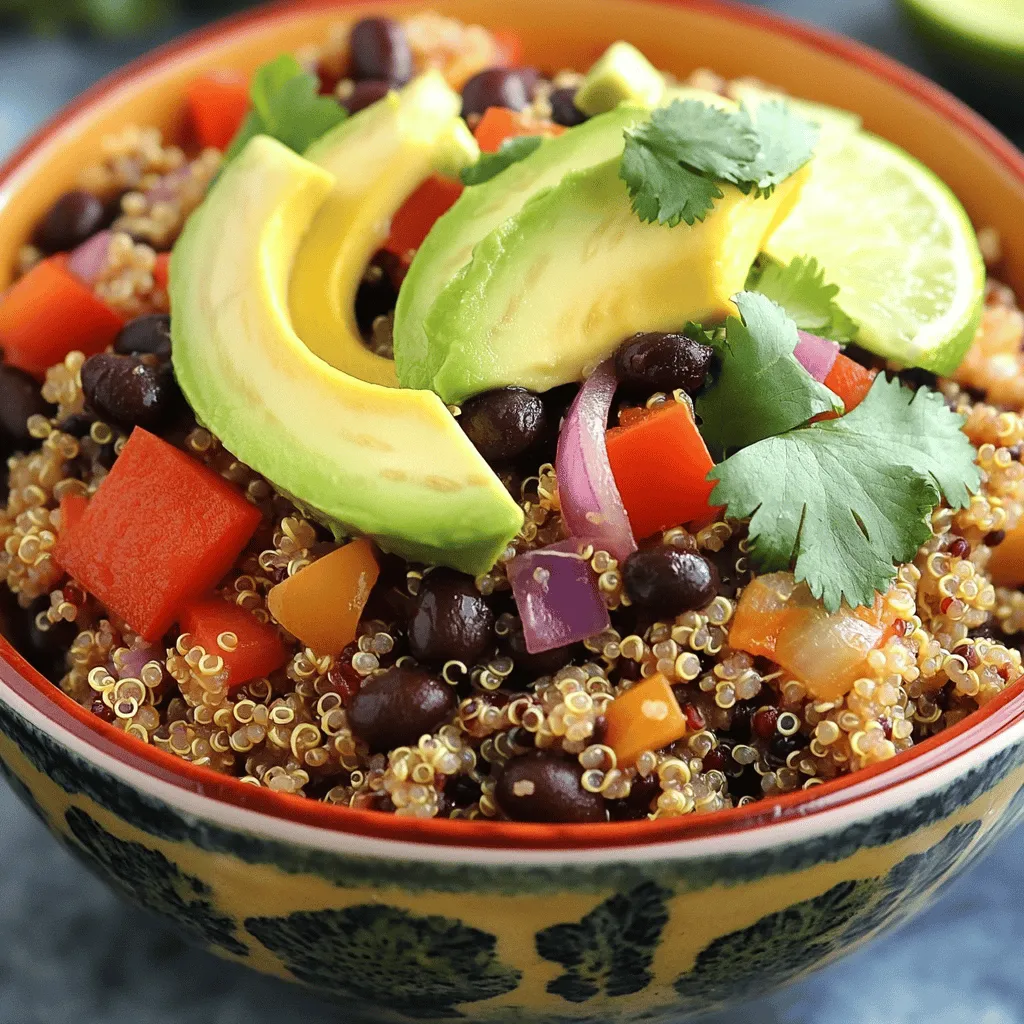 Savory Quinoa and Black Bean Bowl Healthy Delight