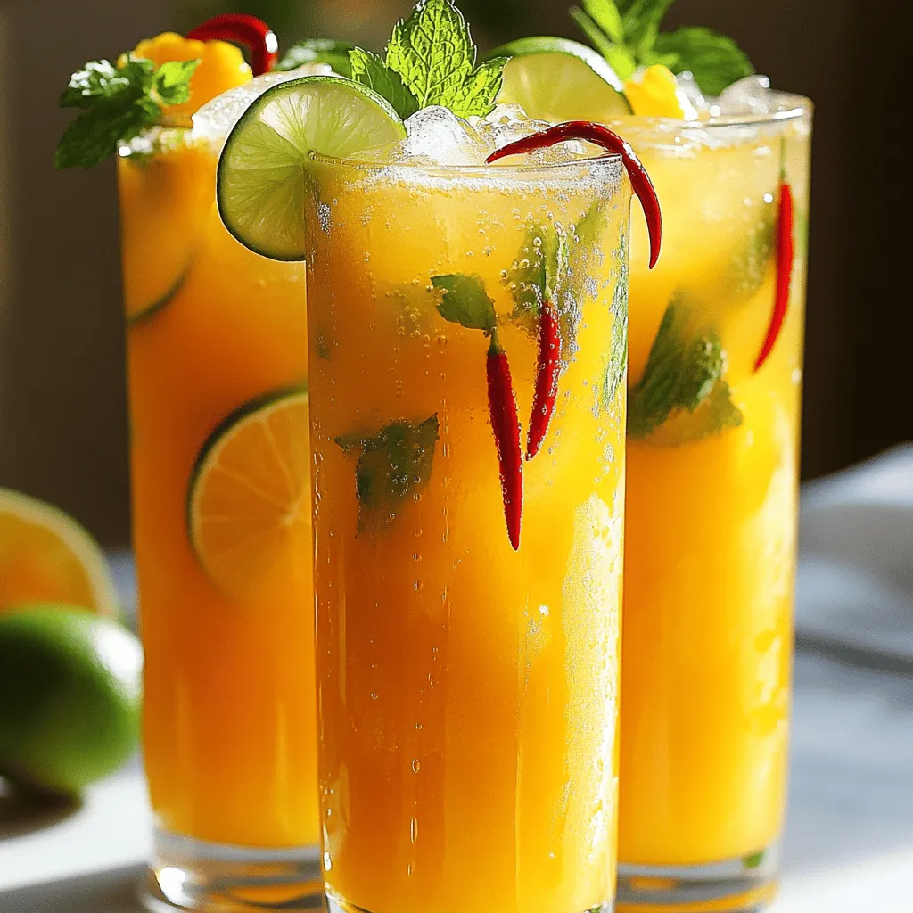 Mango Chili Limeade Refreshing and Zesty Drink Recipe