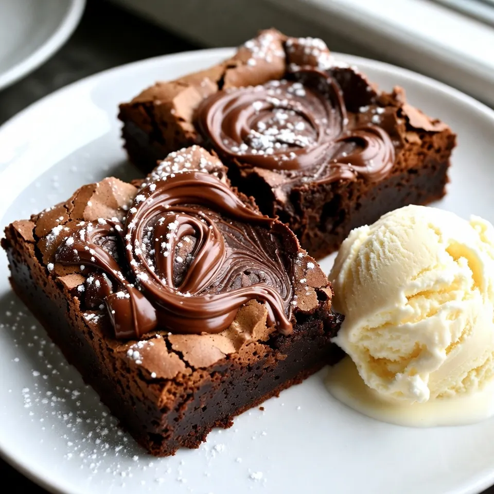 Nutella Brownies Irresistible and Fudgy Delight
