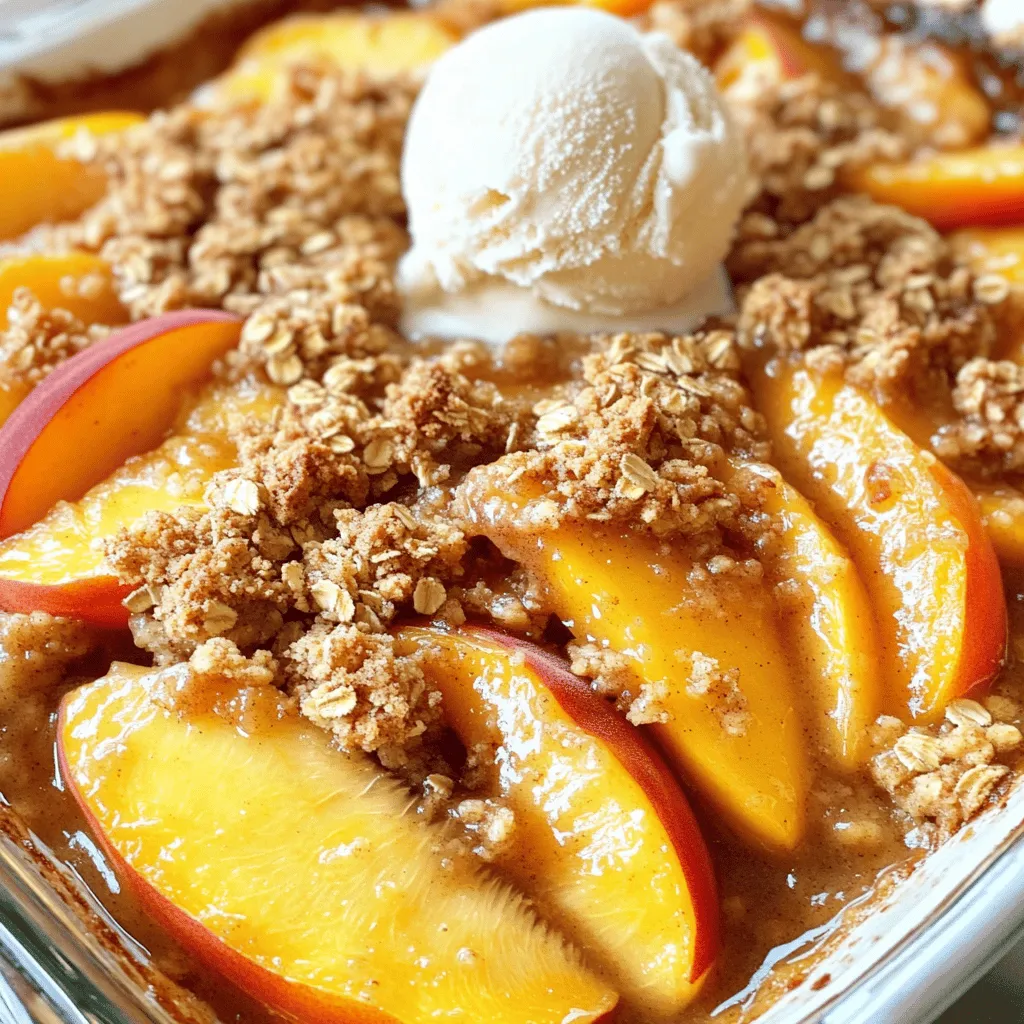 Easy Peach Crisp Simple and Delicious Dessert Treat