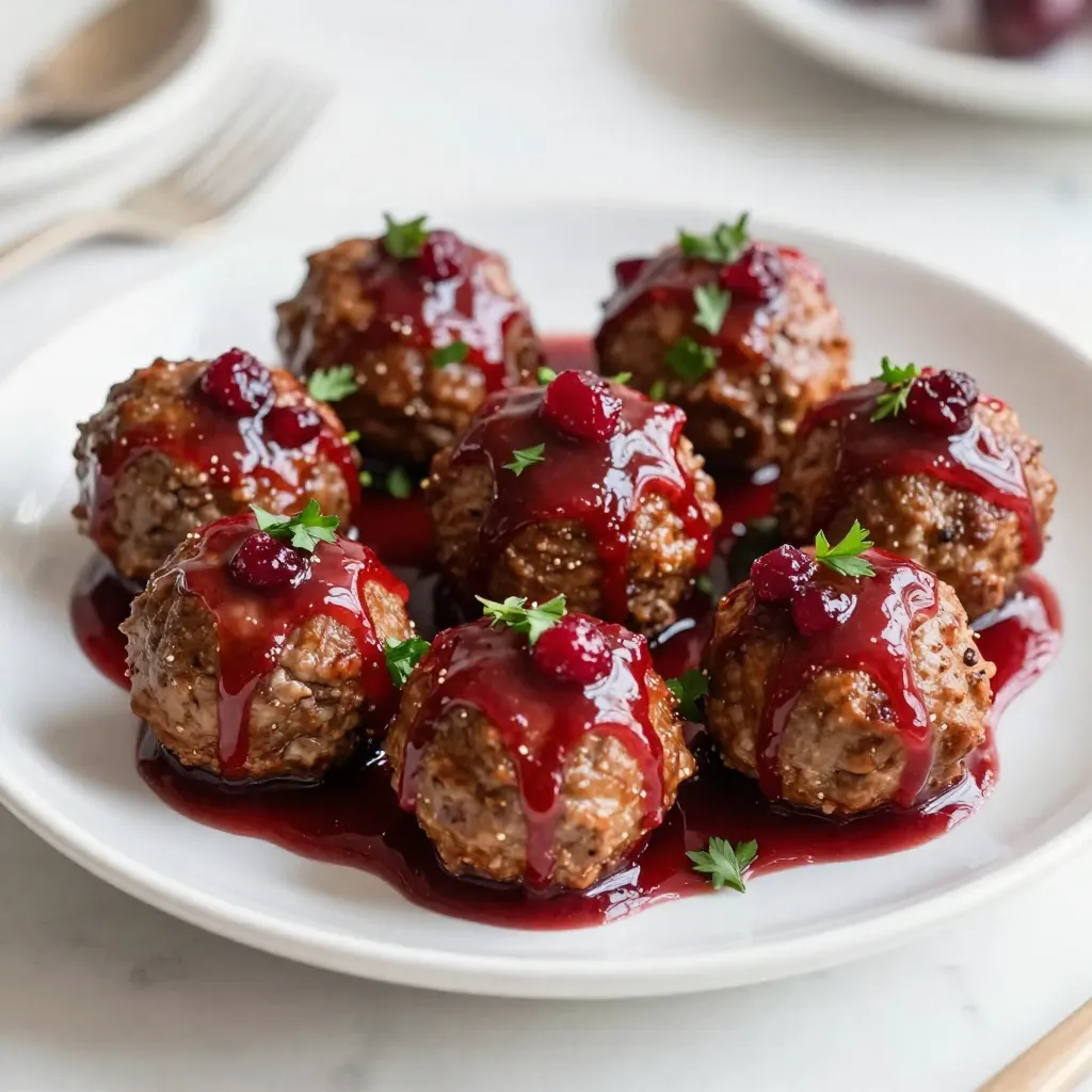 Christmas Cranberry Meatballs Savory Holiday Treat