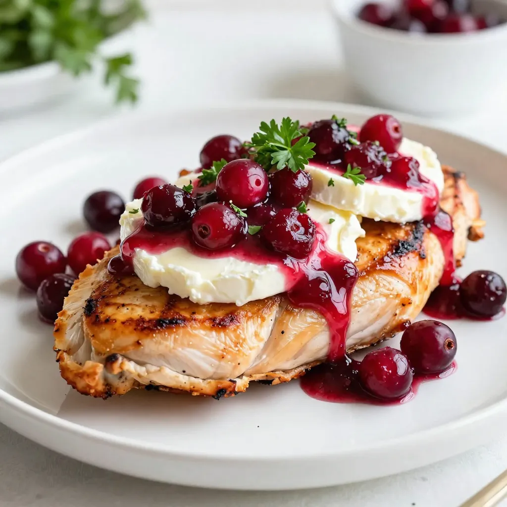 Cranberry Brie Chicken Flavorful One-Pan Dish