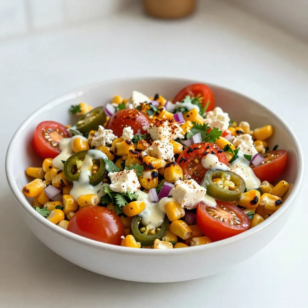 Mexican Street Corn Salad Fresh and Flavorful Dish