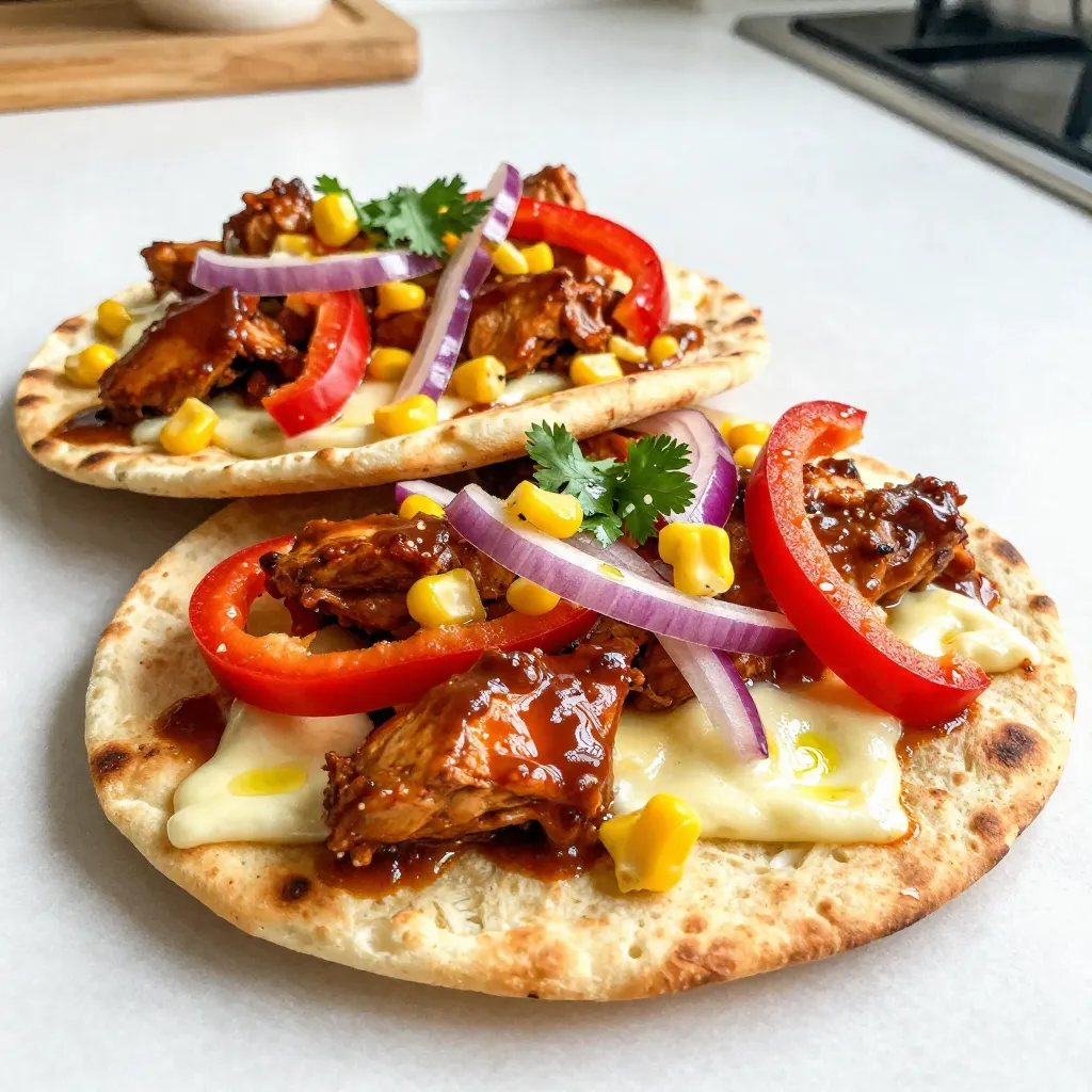BBQ Ranch Chicken Flatbread Tasty and Simple Meal