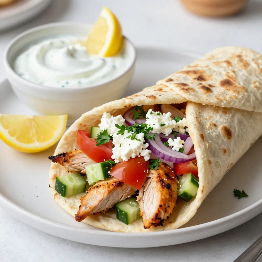 Greek Chicken Gyro Wraps Flavorful and Simple Meal