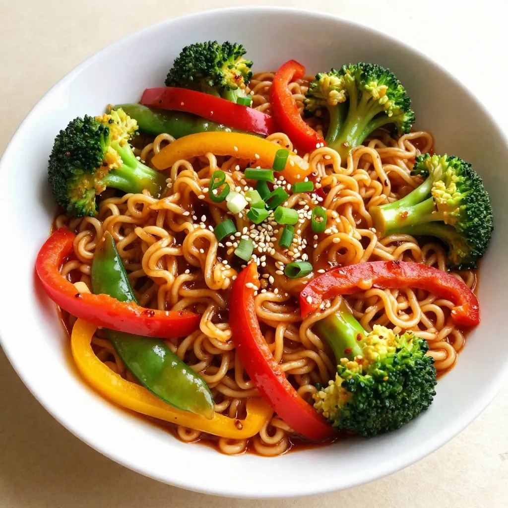 Spicy Ramen Noodle Stir-Fry Flavorful Easy Meal