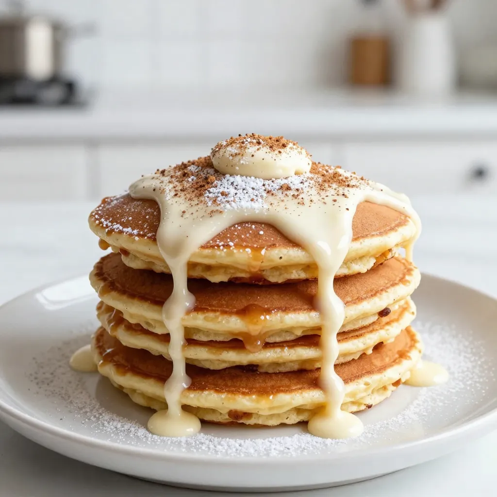 Fluffy Cinnamon Roll Pancakes Easy and Delicious Recipe