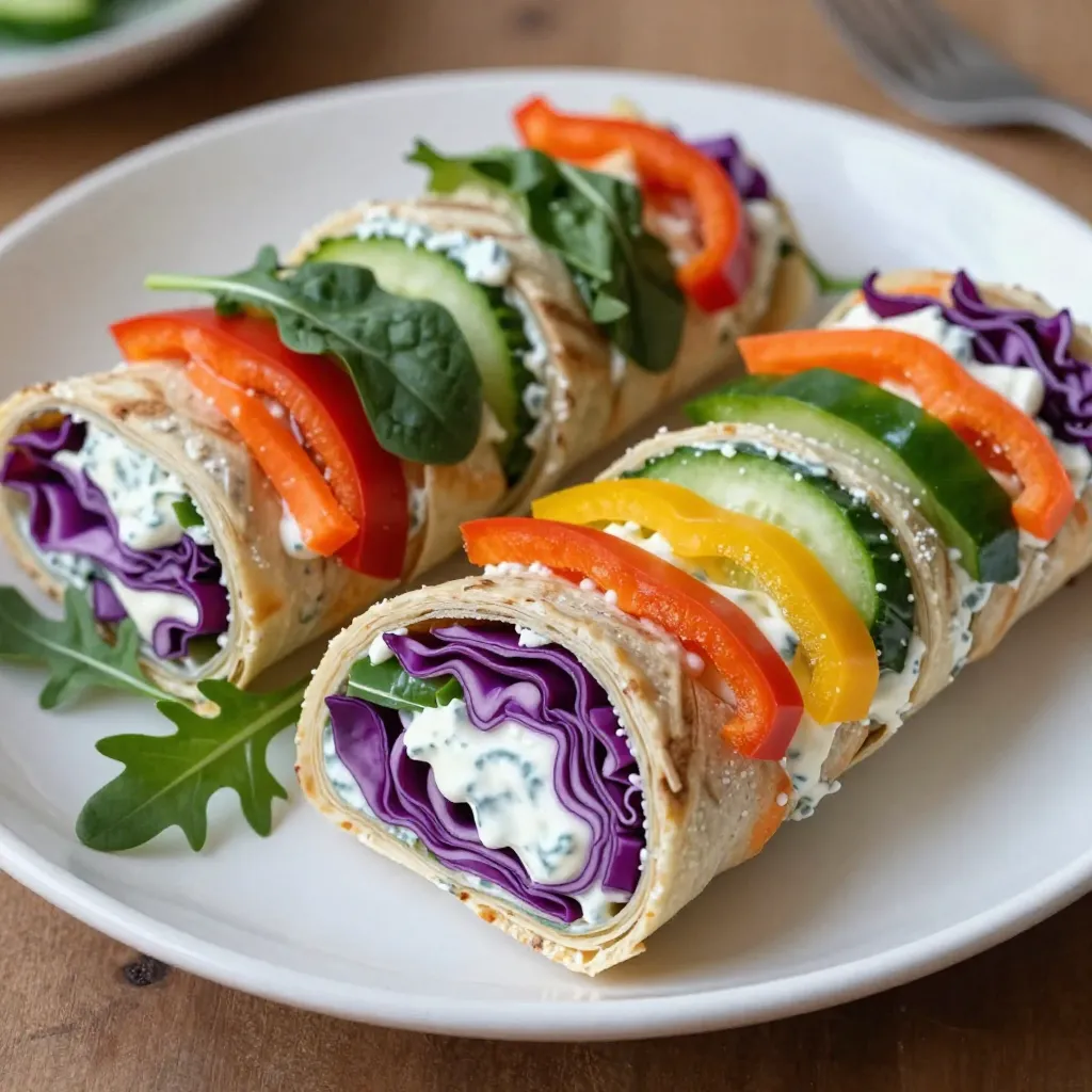 Rainbow Veggie Pinwheels Tasty and Colorful Snack