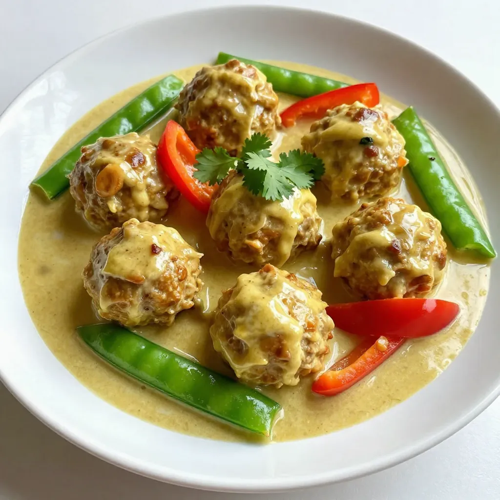 Thai Coconut Curry Meatballs Flavorful and Simple Dish
