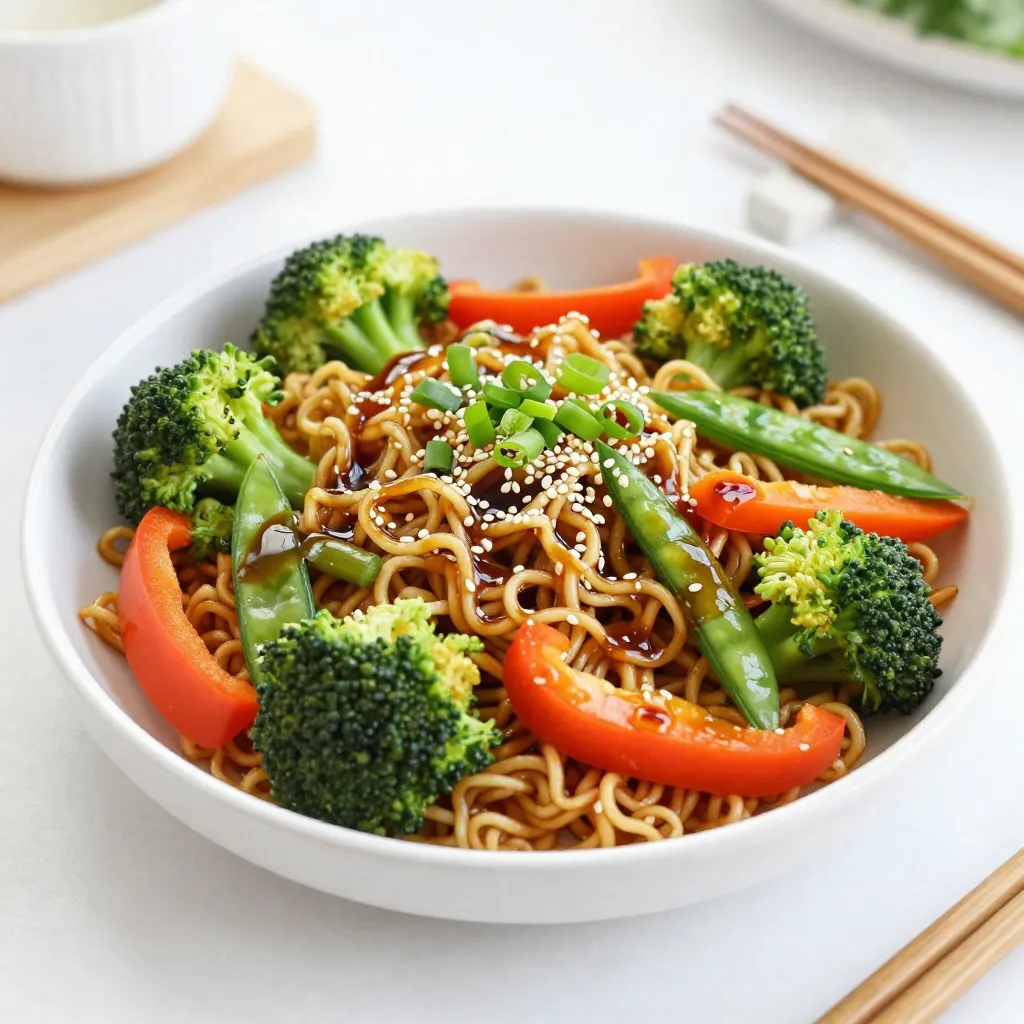 Sesame Ginger Ramen Stir-Fry Quick and Easy Recipe