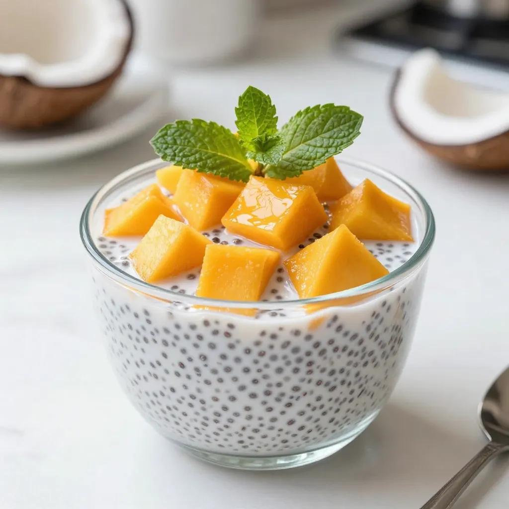 Mango Coconut Chia Pudding Tasty and Healthy Delight