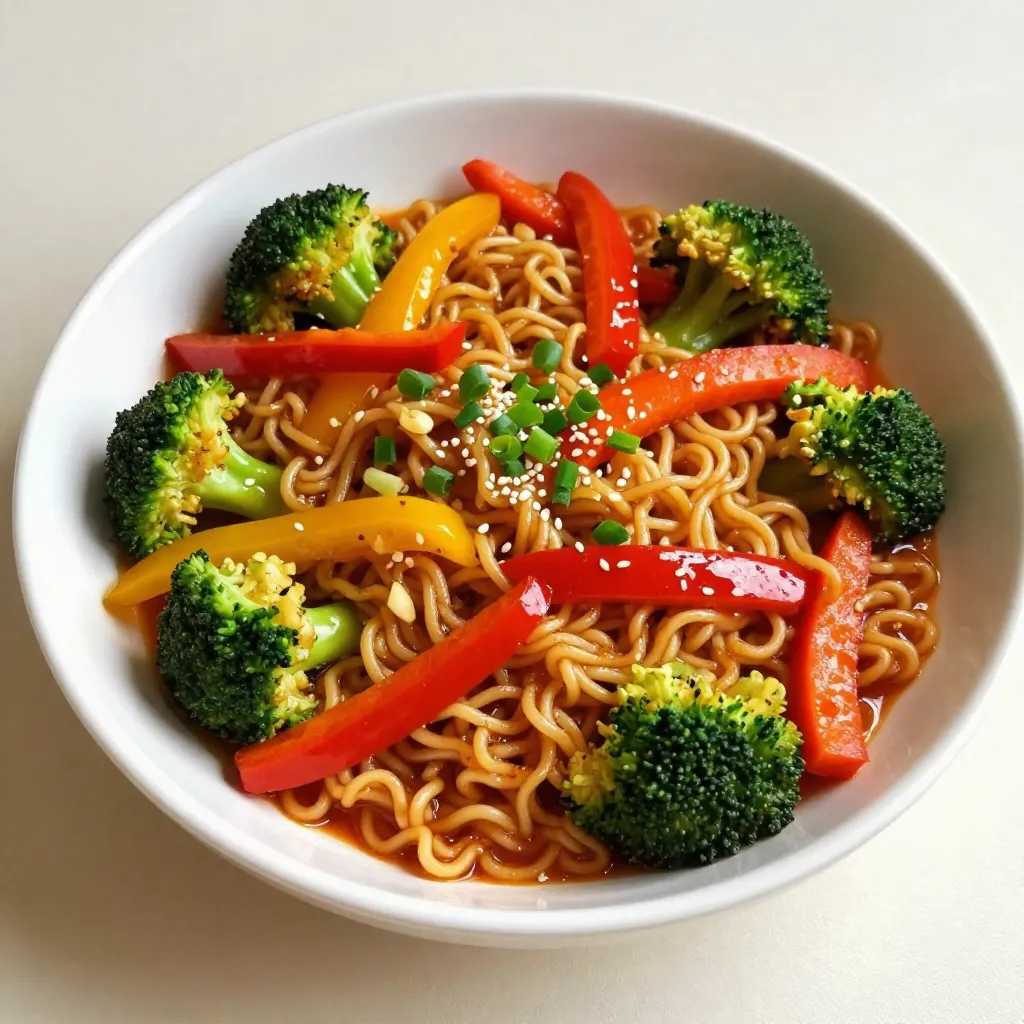 Spicy Ramen Noodle Stir Fry Flavorful Quick Meal