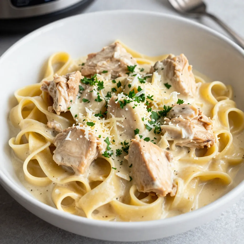 Instant Pot Chicken Alfredo Quick and Creamy Recipe