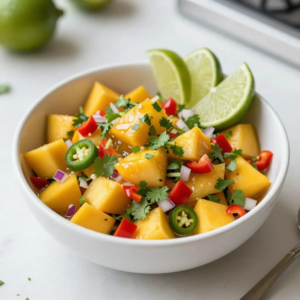 Chili Lime Mango Salsa Spicy and Refreshing Treat