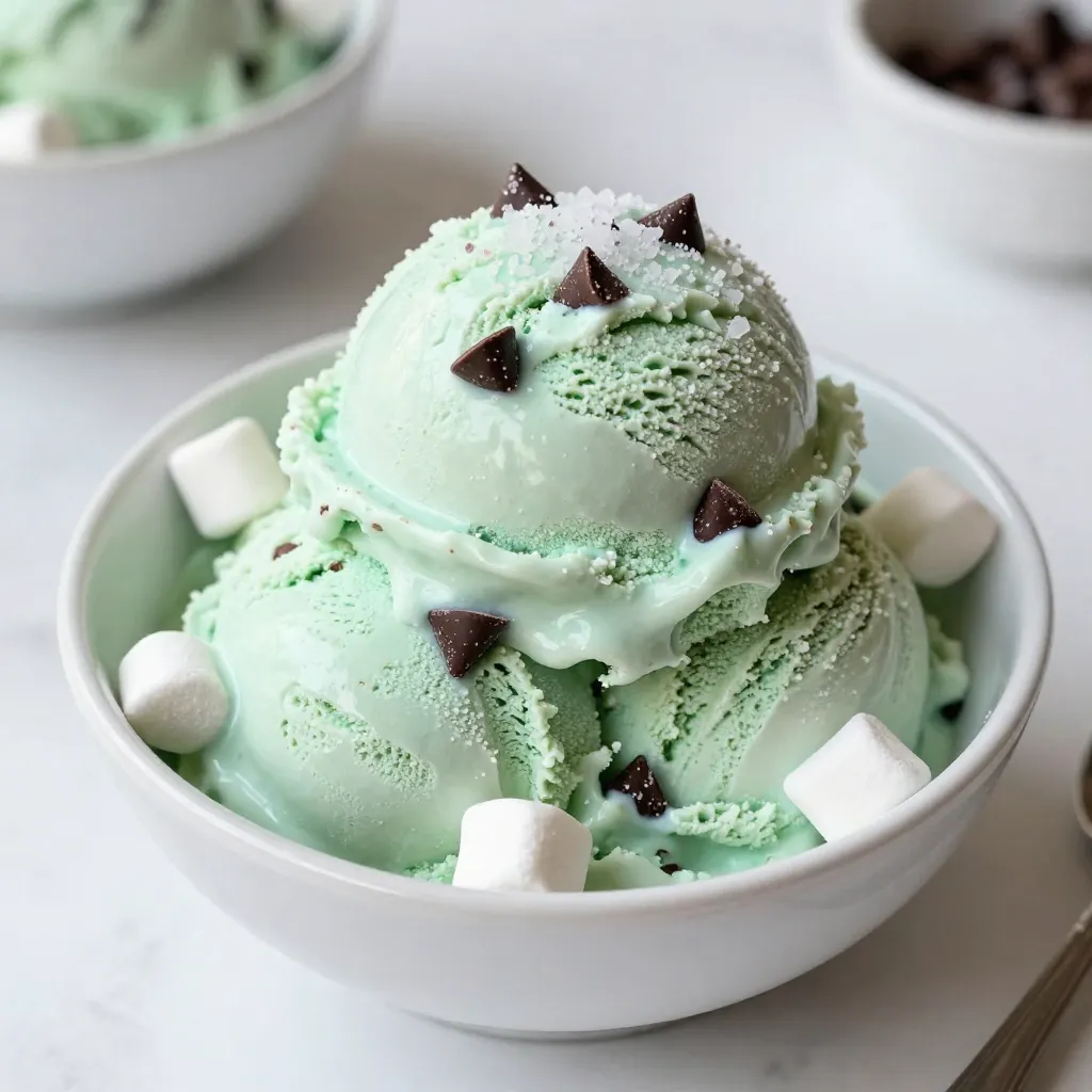 No-Churn Mint Chocolate Chip Ice Cream Delight