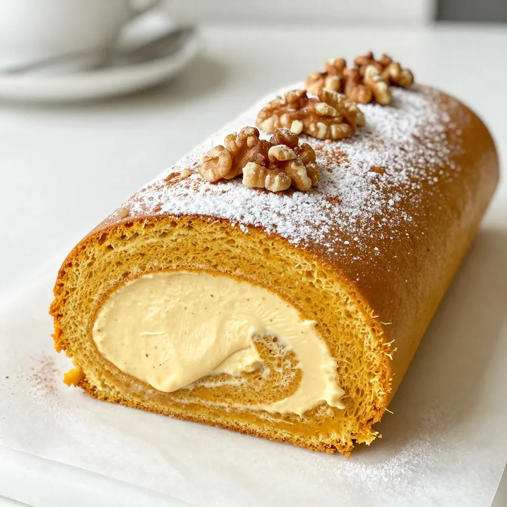Pumpkin Spice Cream Cheese Roll Delightful Fall Treat