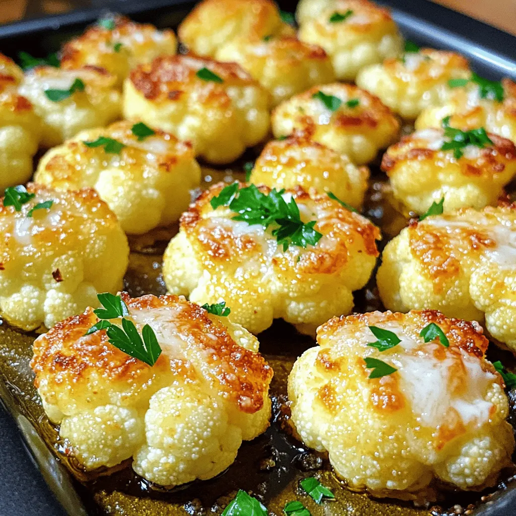 Garlic Parmesan Cauliflower Bites Irresistible Snack