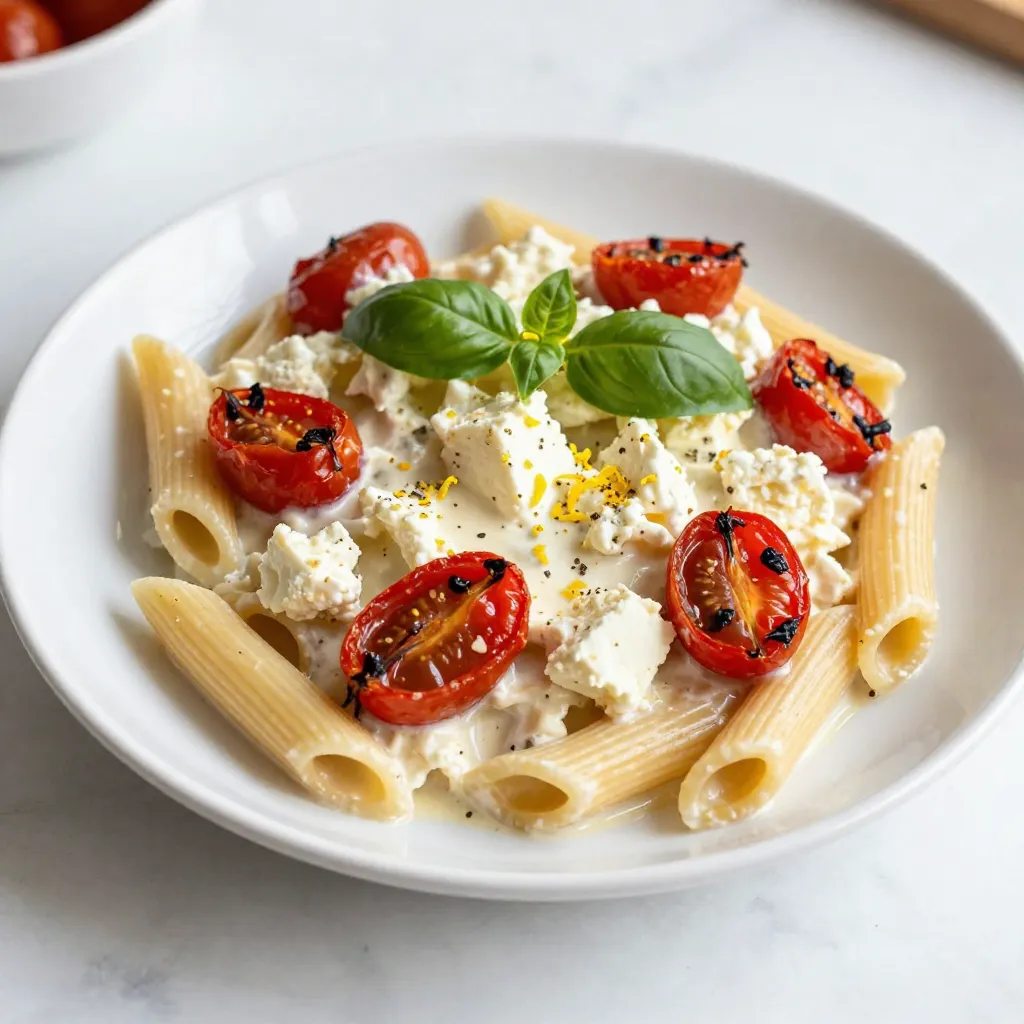 TikTok Feta Tomato Pasta Easy Creamy Delight