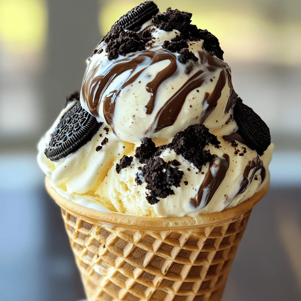 No-Churn Oreo Ice Cream Delightfully Simple Treat