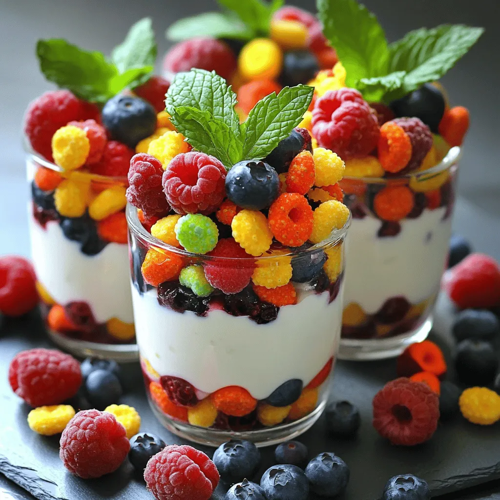Fruity Pebbles Yogurt Parfait Delightful Layered Treat