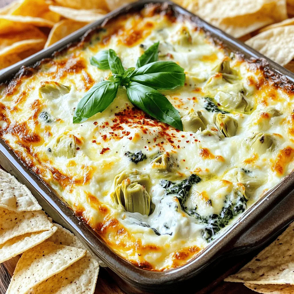 Spinach Artichoke Dip Creamy and Flavorful Recipe