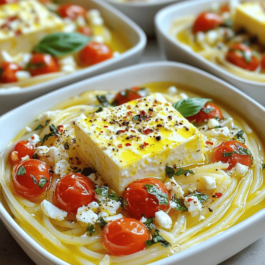 Baked Feta Pasta with Cherry Tomatoes Delightful Recipe