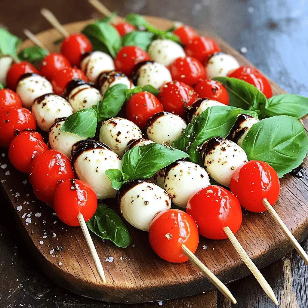 Easy Caprese Skewers Fresh and Flavorful Treat