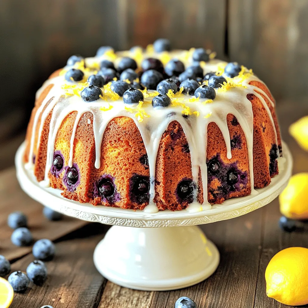 Lemon Blueberry Pound Cake Delicious and Easy Recipe