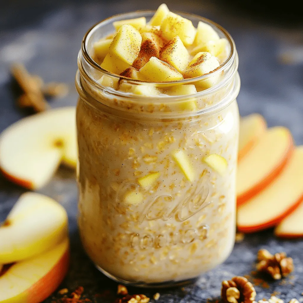 Apple Cinnamon Overnight Oats Easy and Healthy Recipe