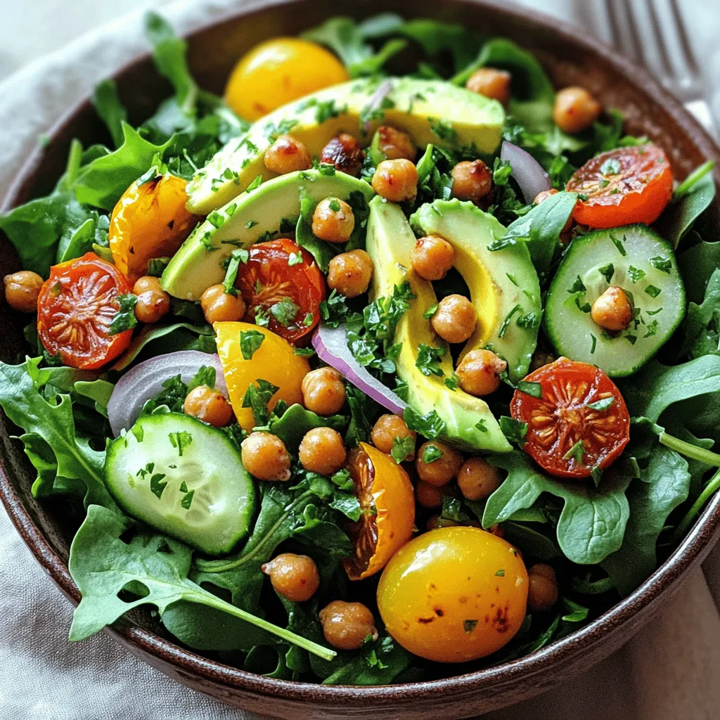 Crispy Chickpea Salad Fresh and Flavorful Treat