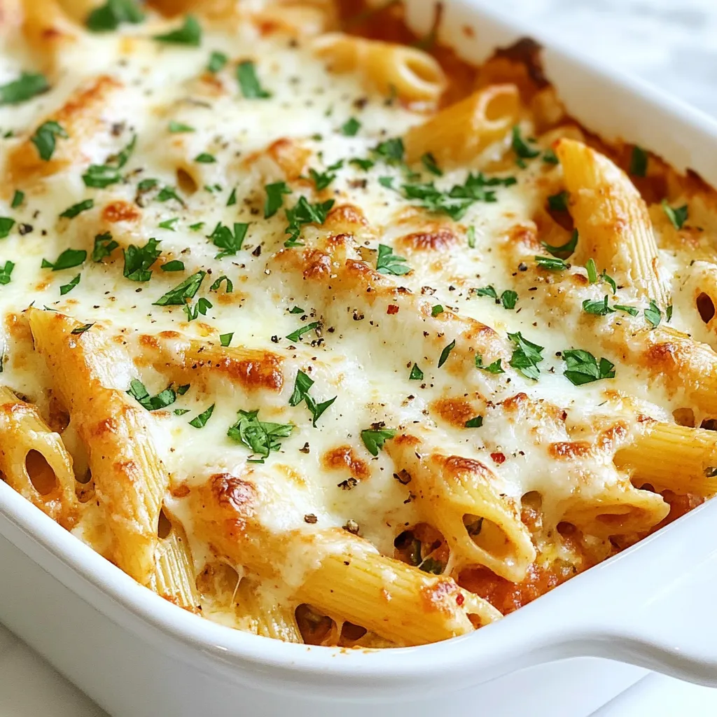 Garlic Parmesan Pasta Bake Hearty and Simple Meal