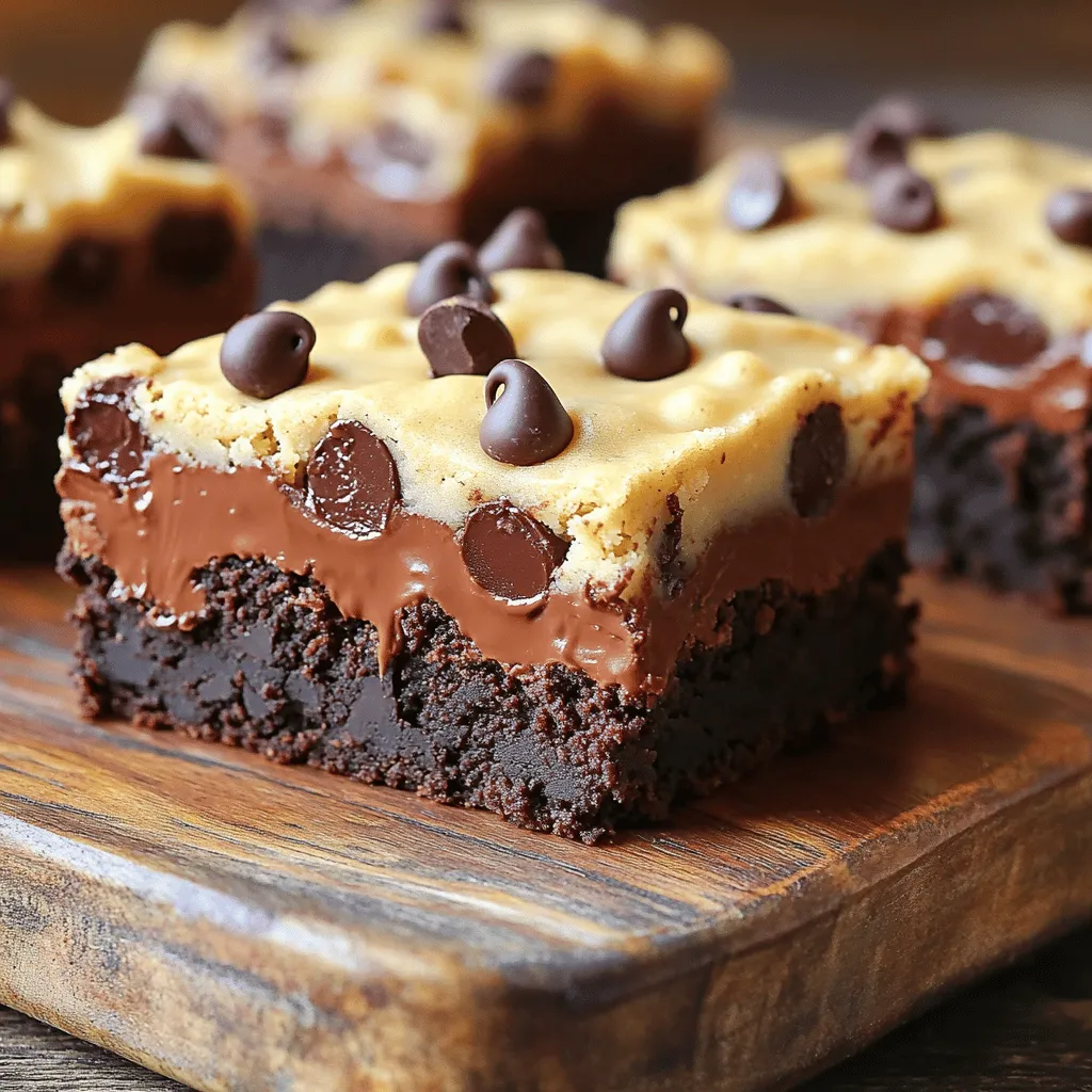 Chocolate Chip Cookie Dough Brownies Irresistible Treat