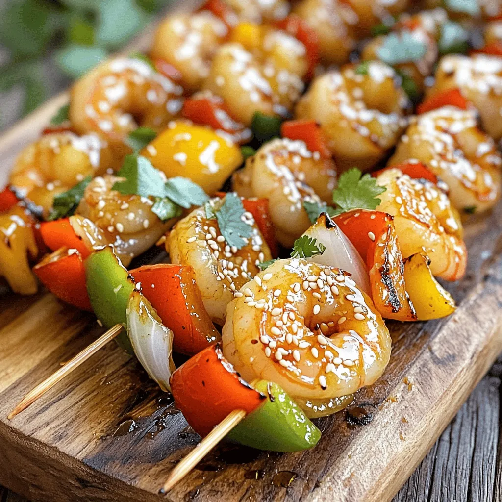 Honey Garlic Shrimp Skewers Flavorful Grilled Delight