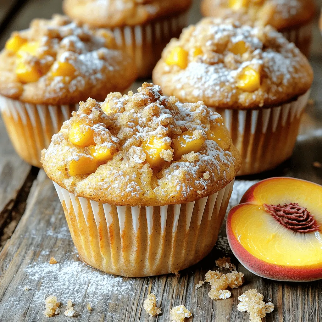 Classic Peach Streusel Muffins Irresistible Morning Treat