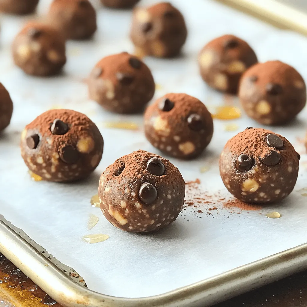 Chocolate Peanut Butter Energy Bites Power Boost Snack