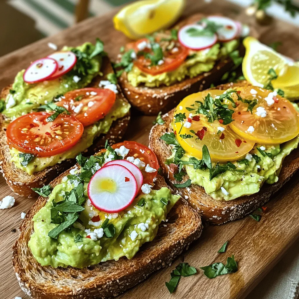 Avocado Toast Variations Fresh and Flavorful Ideas