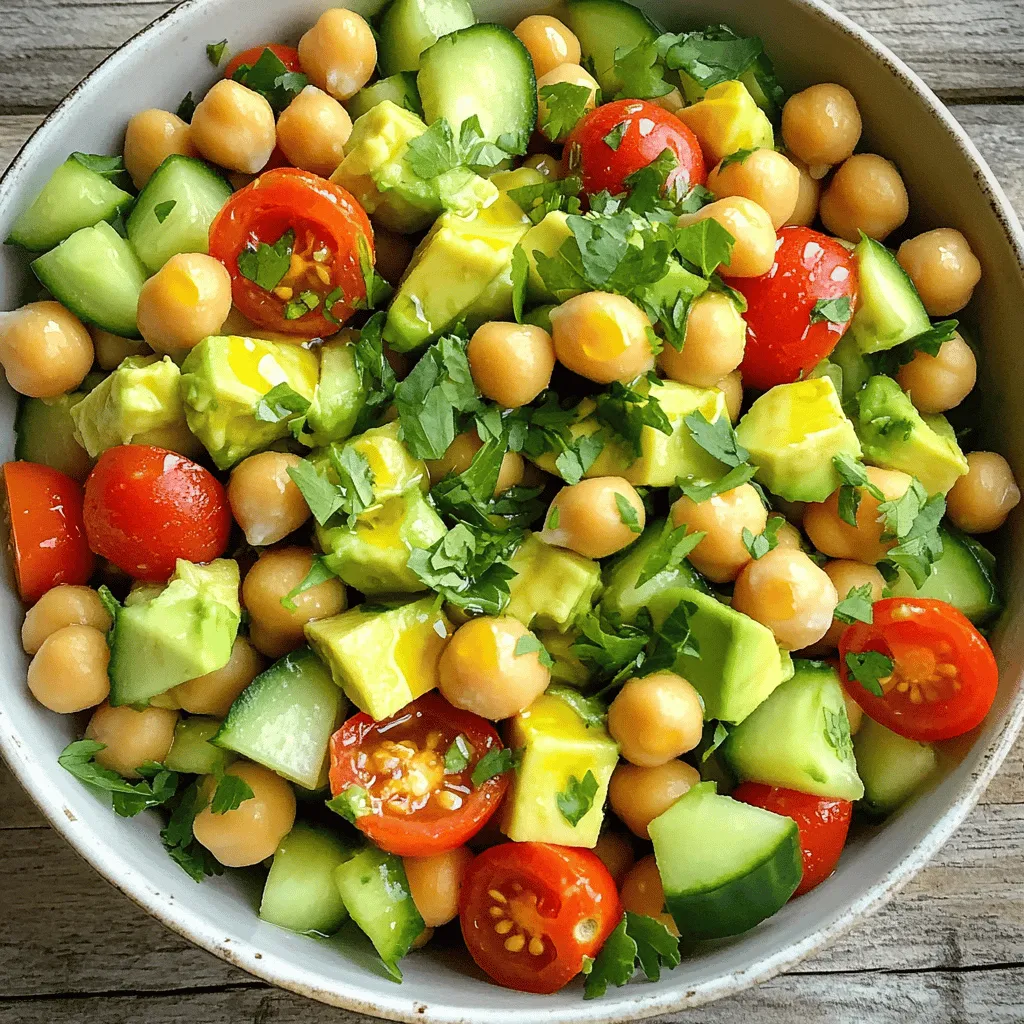 Avocado Chickpea Salad Nourishing and Fresh Dish